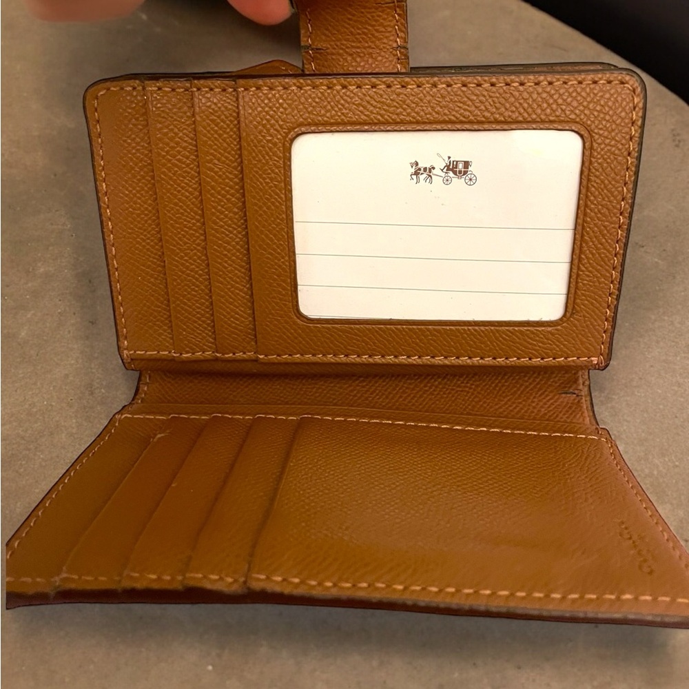 Coach Medium Corner Zip Wallet In Signature Canvas - Picture 3 of 8